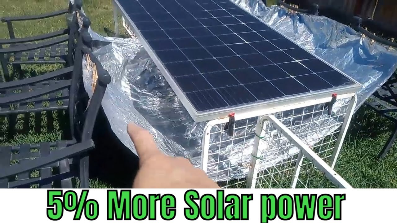 5 Rib Solar Safe Solor panel 5% gain with radiant barrier. - YouTube