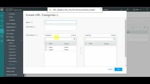 SRX UTM config from Junos Space  Security Director