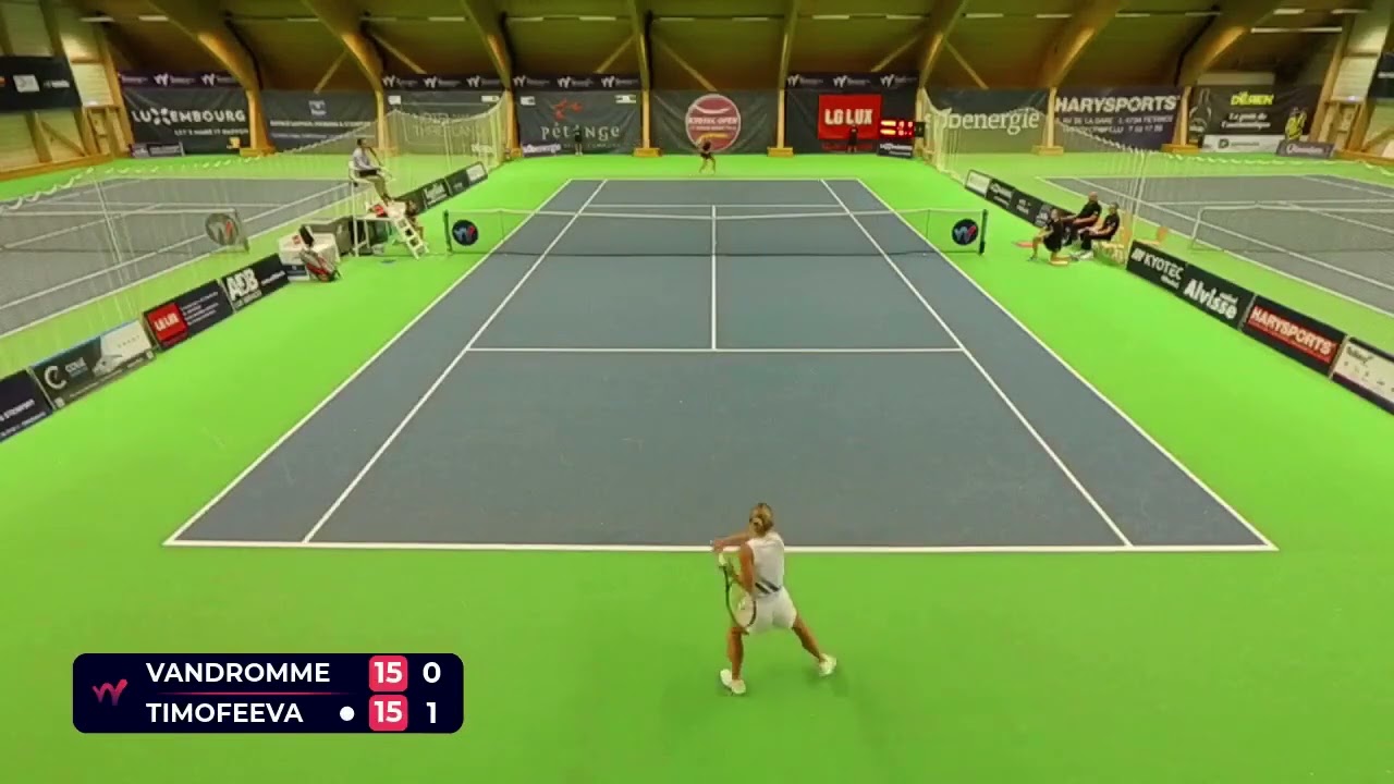 Jeline Vandromme [WC] (BEL) vs Maria Timofeeva [6] (UZB) // 6-4 6-0 // W75 Petange // Semi-final