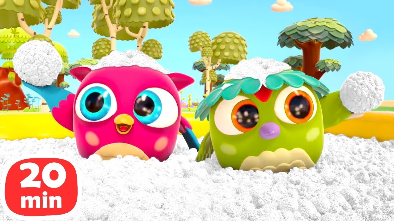 Pedagogiska videor för småbarn & vattenleksaker. Uggleungen Hopp Hopp. Tecknade filmer för barn.