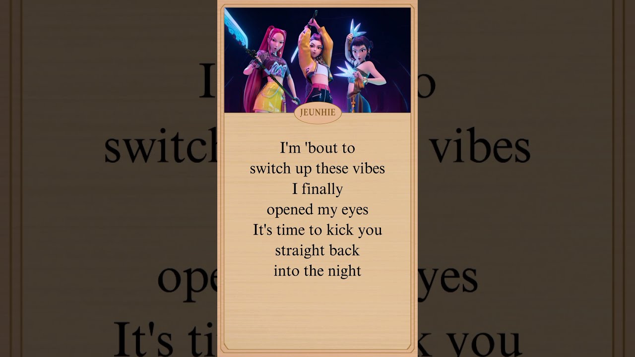 HUNTR X TAKEDOWN LYRICS Kpopdemonhunters Takedown Huntrix Rumi Mira Zoey