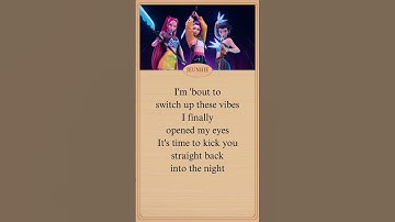 Thumbnail of HUNTR/X TAKEDOWN LYRICS #kpopdemonhunters #takedown #huntrix #rumi #mira #zoey