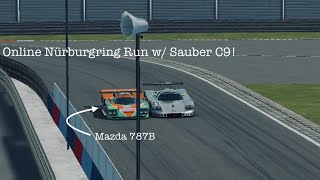 Online Nürburgring Run with the 1989 Mercedes-Benz Sauber C9! Interior View - Assoluto Racing