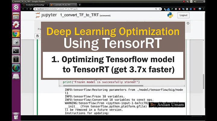 01 Optimizing Tensorflow Model Using TensorRT with 3.7x Faster Inference Time