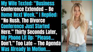My Wife Texted： “Business Conference Extended — Be Home Next Week ” So I Worked On Her Exit Pape