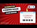 How to create and apply a Coming Soon or maintenance mode page in WordPress using Elementor in 2024