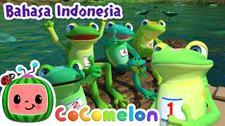 🐸Lima Katak Kecil Berbintik🐸 | CoComelon Bahasa Indonesia - Lagu Anak Anak | Nursery Rhymes