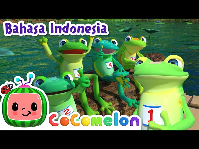 🐸Lima Katak Kecil Berbintik🐸 | CoComelon Bahasa Indonesia - Lagu Anak Anak | Nursery Rhymes class=