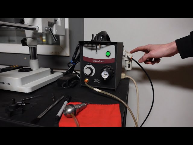 How to make pneumatic engraving machine from a mechanical center