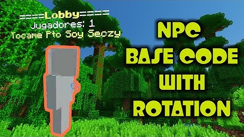 Npc Basic with rotation || Slapper básico con rotación || Free Plugin Pocketmine|||