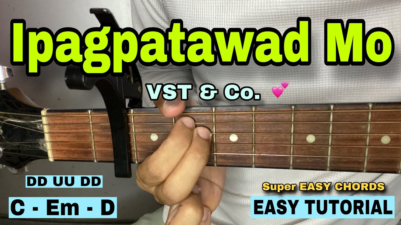 Ipagpatawad Mo VST & Co. (EASY GUITAR TUTORIAL Basic Chords) YouTube