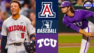 Arizona vs TCU | Fayetteville Regional | 2023 College Baseball Highlights
