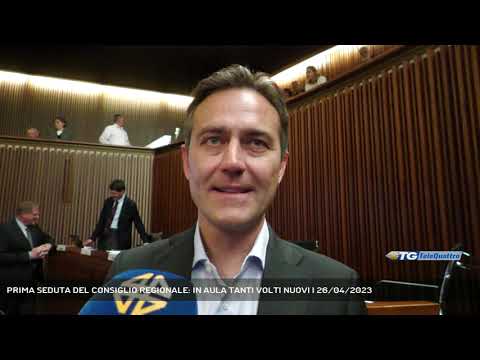 PRIMA SEDUTA DEL CONSIGLIO REGIONALE: IN AULA TANTI VOLTI NUOVI | 26/04/2023