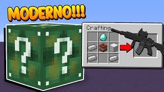 Minecraft: ESSE LUCKY BLOCK TEM ARMAS MODERNAS MUITO OP!!!