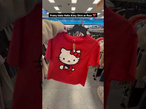 Hello Kitty Red Shirt at Ross #hellokittystuff #hellokittyfinds #rosshaul #rossfinds #shoppinghaul