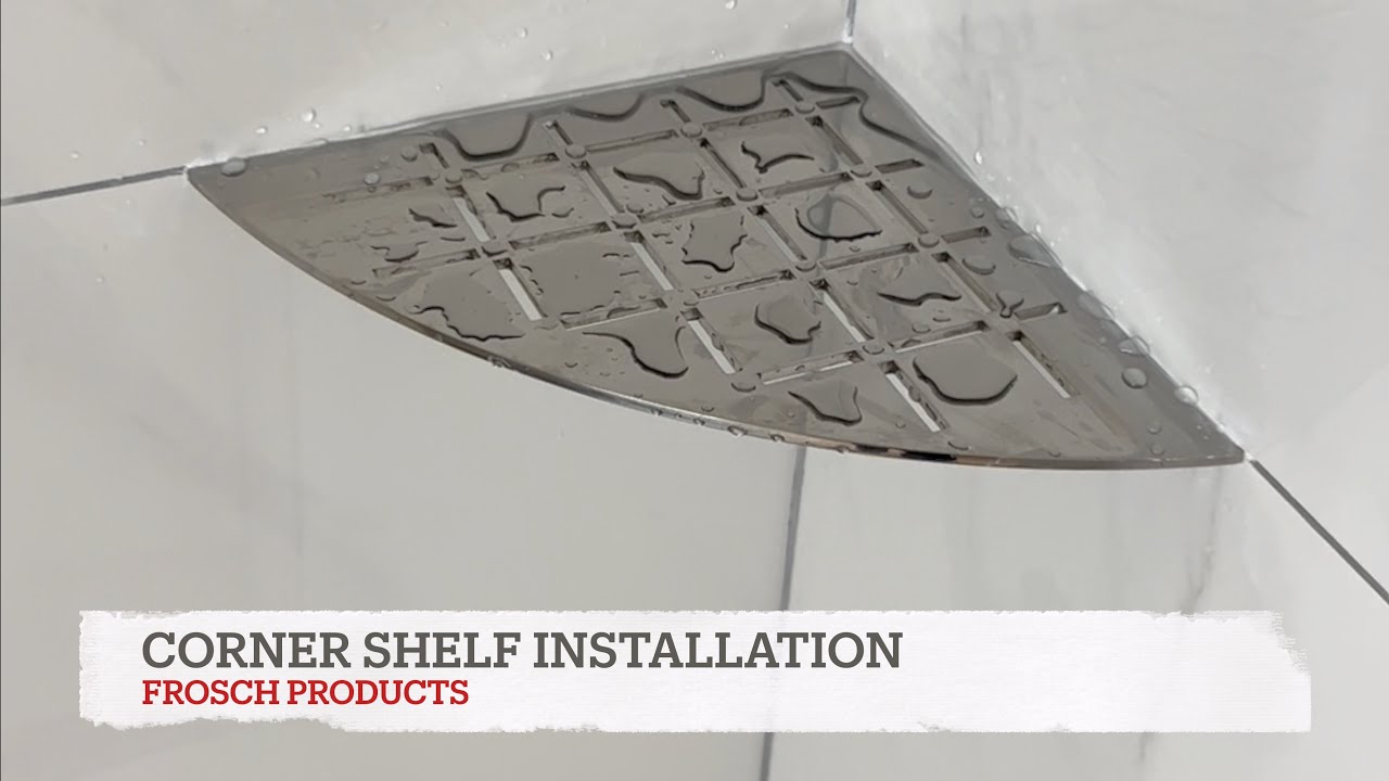 2 Pieces Stainless Modern Metal Shower Shelf V4
