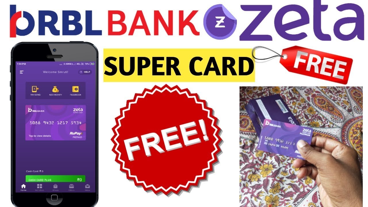 Free physical debit card and ₹500 cashback by RBL BANK Zeta super card