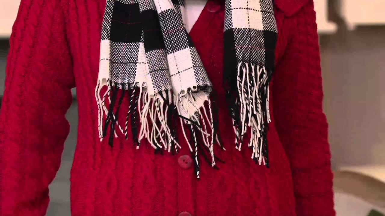 Foxford Woollen Mills Plaid Blanket Scarf on QVC