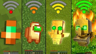 minecraft physics with different Wi-Fi