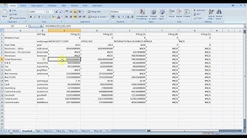 Hooking Up XBRL in Excel - Previous Version