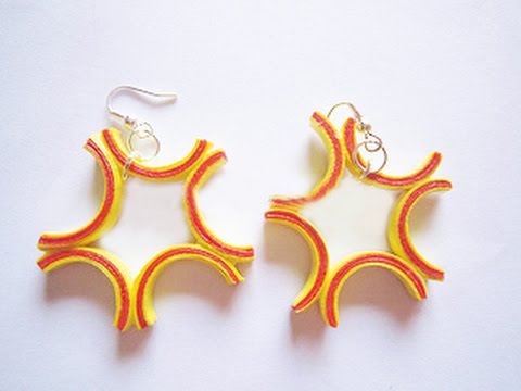 Quilling Paper Earrings New Design Making Quilling Paper Earrings New Design Making Tutorial