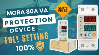 MORA 80A Voltage &amp; Ampere Protector 🔌 Full Settings Guide | Digital Safety Device 100% Protection ⚡