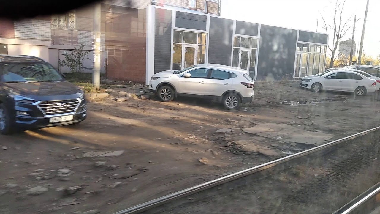 Поездка на трамвае // 1 маршрут // г.Казань