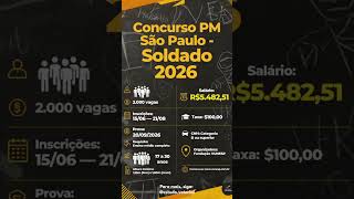 #concurso #concursopublico #concursosp #sp #pm #pmsp #pfem #pmfem #prova #carreira #carreira militar