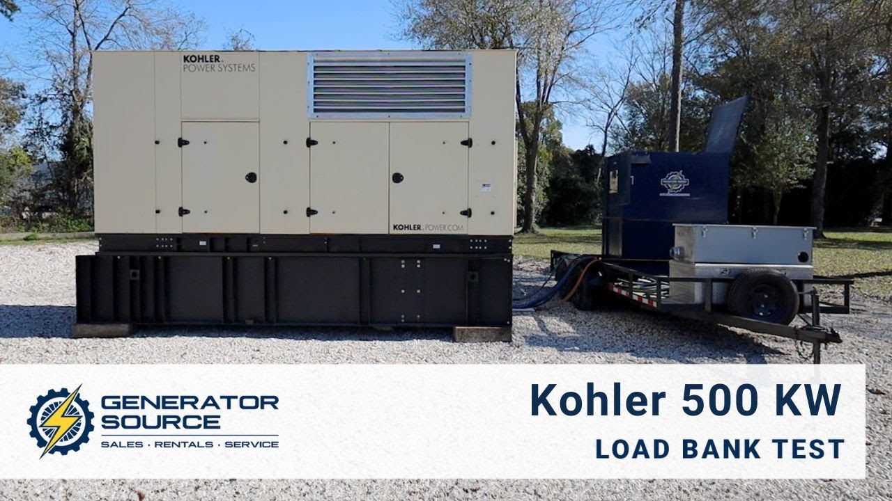 Kohler 500 kW Diesel Start Up And Load Bank Test