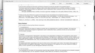 Uploading a SDSU IRB Protocol Application