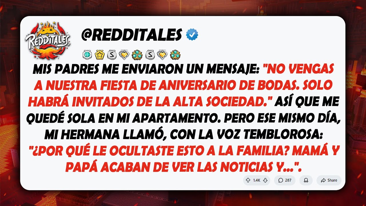 Mis padres me enviaron un mensaje: 