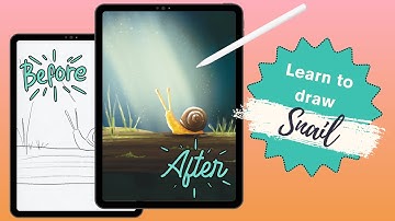 Procreate Tutorial for Beginners: Snail Sketch