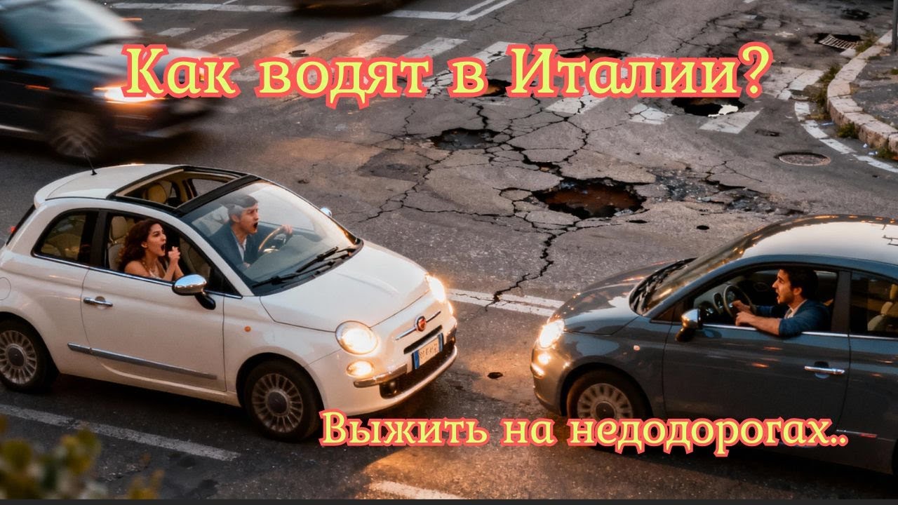 Бешенные итальянцы на дорогах