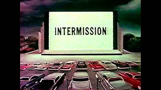 Drive In Theatre Intermission on Screen Static Image