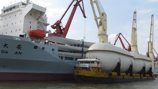 Logistics Plus Inc. - Shipment and installation of 2 big and heavy gas tanks