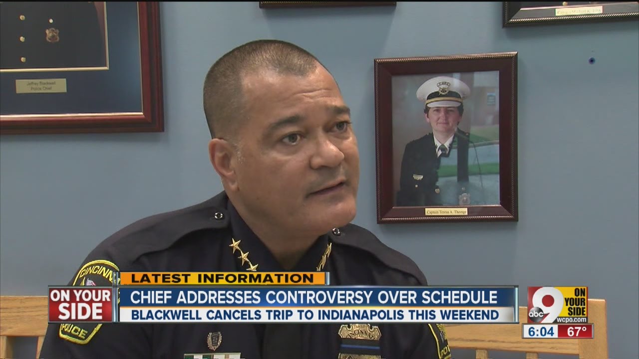 Cincinnati Police Chief Jeffrey Blackwell Says He S No Longer Leaving Town During All Star Week Youtube