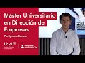 ¿Cómo funciona el Máster Universitario en Dirección de Empresas? | ICE IMF