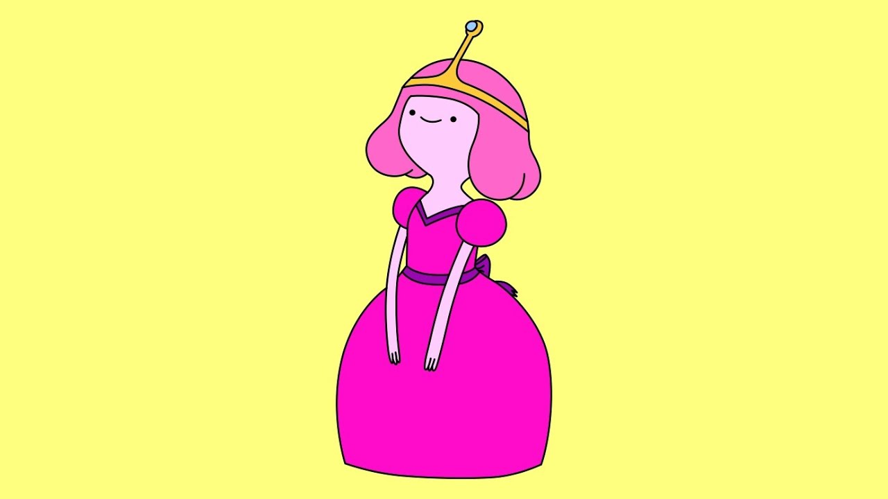 How to draw Princess Bubblegum Adventure Time - Как нарисовать Принцессу Жв...