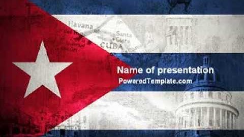 Cuba PowerPoint Template by PoweredTemplate.com