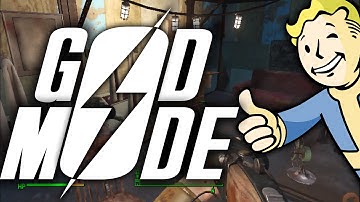 Fallout 4: GOD Mode Cheat Killing Spree in Diamond City Gameplay