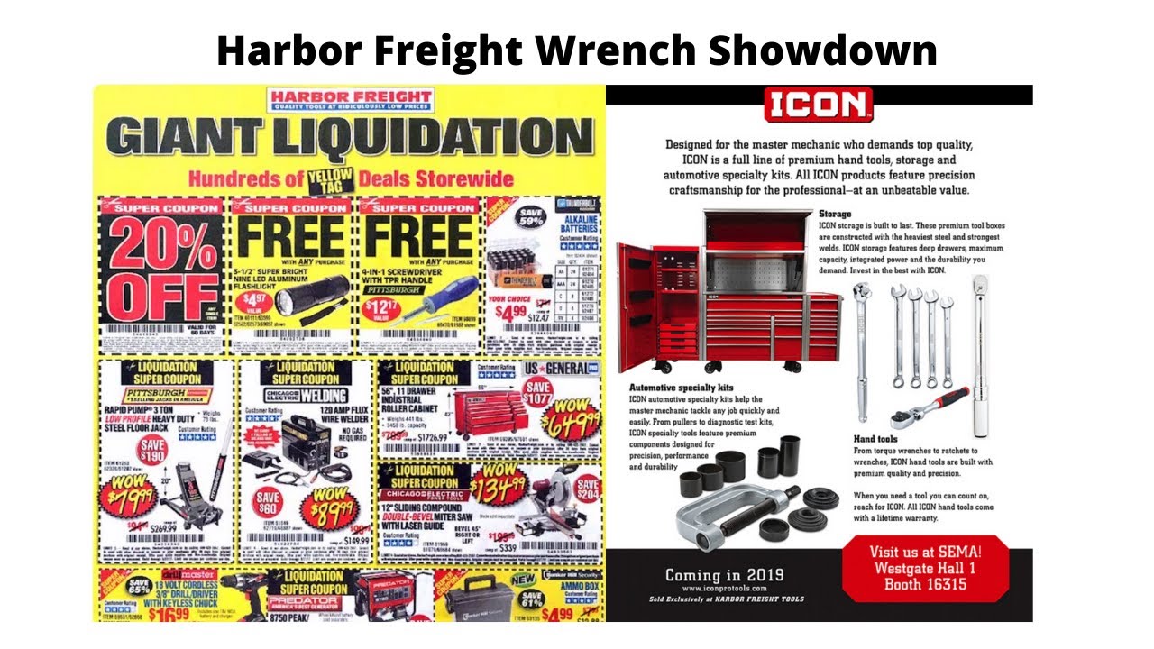 HARBOR FREIGHT Wrench Showdown! ICON / Craftsman / Pittsburgh