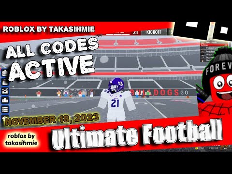 Roblox Ultimate Football Codes for November 2023