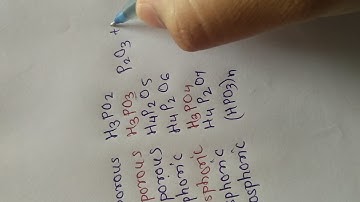 oxoacids of phosphorus preparation trick pblock #3