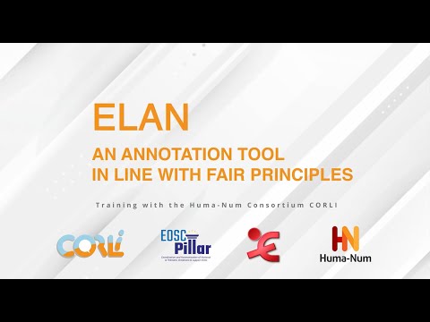 The ELAN Software for social sciences and humanities