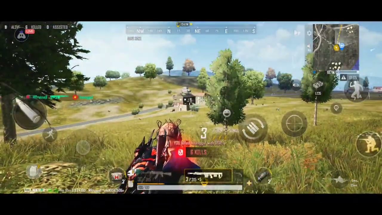 new state mobile gameplay | viking on fire 🔥 | new state mobile 6 kills