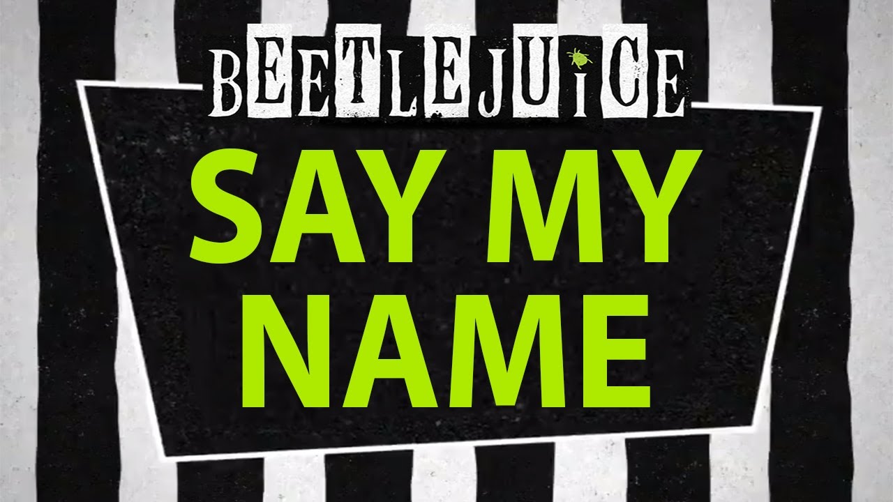 Say My Name Backing Track Instrumental Beetlejuice Youtube