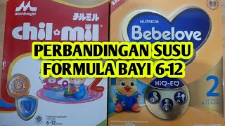 REVIEW PERBANDINGAN SUSU FORMULA BAYI USIA 6-12 CHIL MIL DAN BEBELOVE
