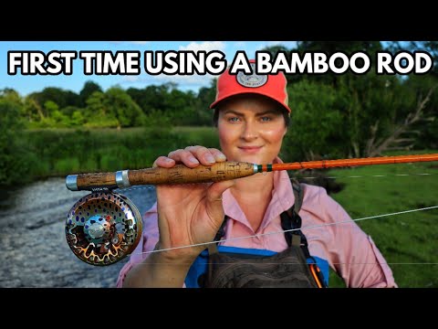 My FIRST Time Using A Split Cane / Bamboo Fly Fishing Rod - Fly