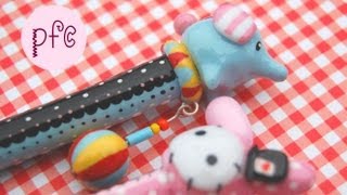Sentimental Circus Polymer Clay Pens {Crafterzdelights Craft Contest Entry! ♥}